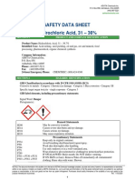 Safety Data Sheet Hydrochloric Acid, 31 - 36%: Section 1 Product and Company Identification