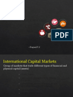 International Capital Markets: - Prajwal V J