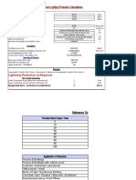 Building Lightning Protection Calculation