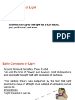 Early Concepts of Light: Scientists Now Agree That Light Has A Dual Nature, Part Particle and Part Wave