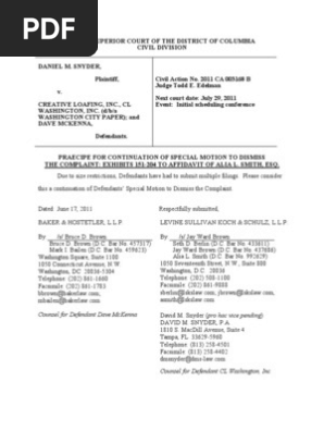 Affidavit Exhibits 151 204 In Support Of Motion To Dismiss In Dan