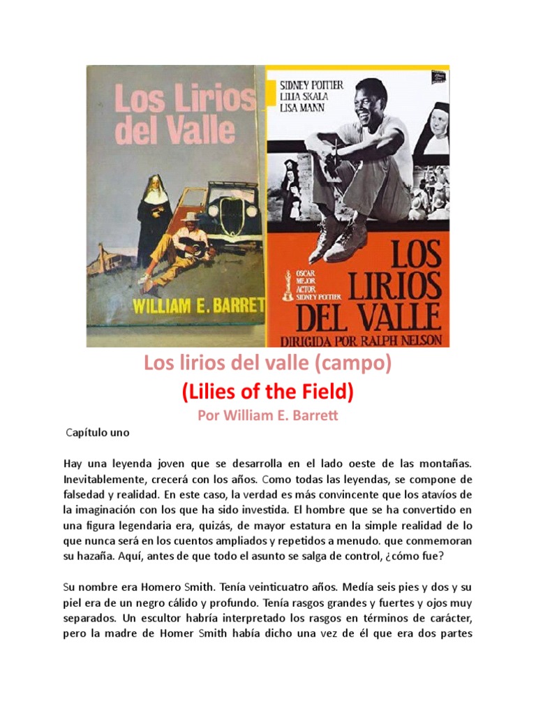 Los Lirios Del Valle (Campo) Lilies of The Field Por William E. Barrett