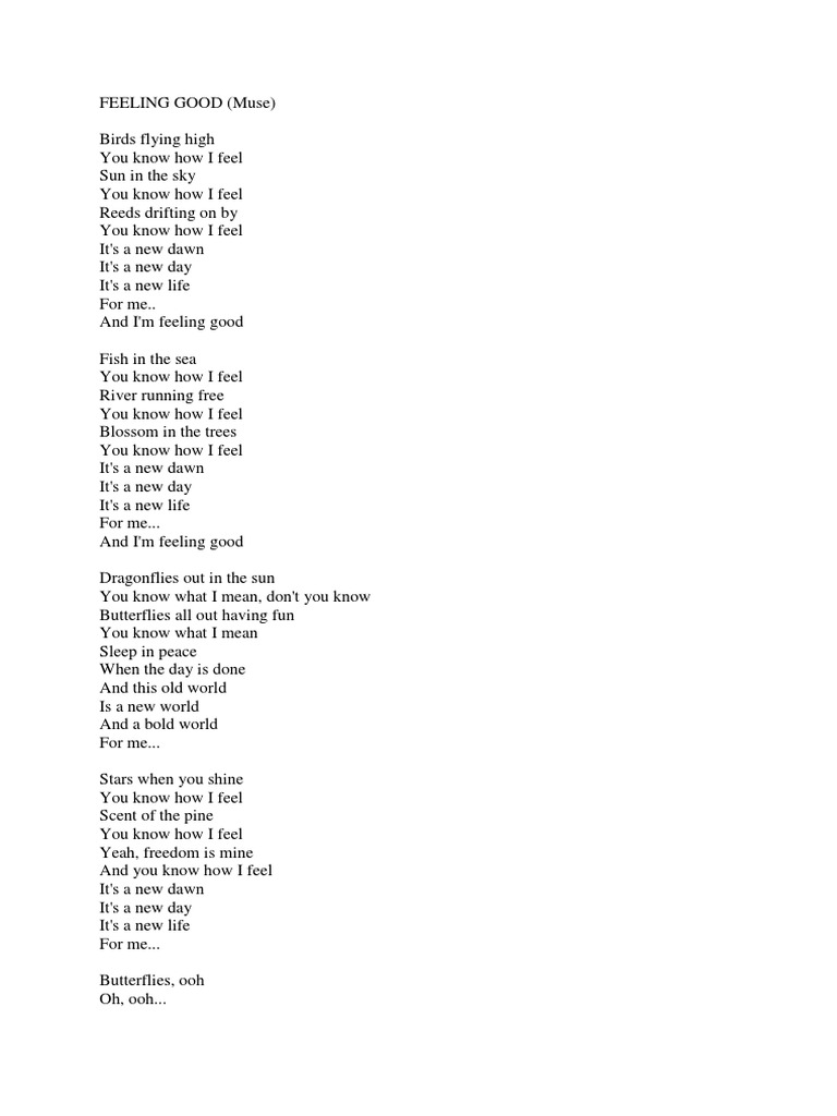 Feelinggood | PDF