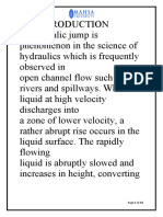 Understanding Hydraulic Jumps in Open Channel Flow