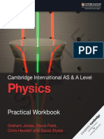 Cambridge International As & A Level Physics Practical Workbook Sample