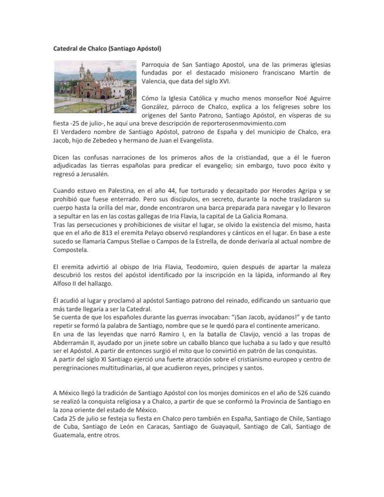 Catedral de Chalco | PDF | Religión y creencia
