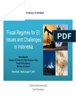 Fiscal Regimes For EI: Issues and Challenges in Indonesia: Ministry of Finance of Republic of Indonesia