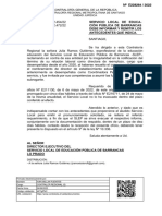 Servicio Local de Educa-Ción Pública de Barrancas Debe Informar Y Remitir Los Antecedentes Que Indica