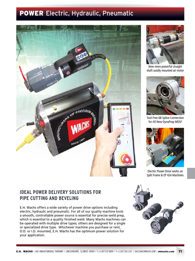 Power Drive Solutions for Wachs Machines | PDF | Engines | Electric Motor