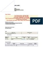 PRL Civil Judge and JMFC: Case Status