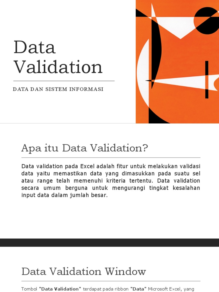 Data Validation | PDF