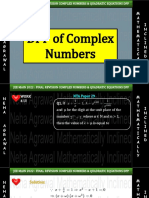 Jee Main 2022 Final Revision Complex Numbers & Quadratic Equations