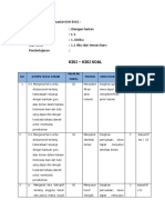 Contoh Kisi-Kisi Soal