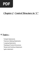 CH - 2-Control Structure in C