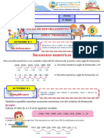 V Ciclo - Ficha de Reforzamiento - Semana 1 - Exp. 5 - Mat.