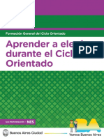 Aprender A Elegir en El Ciclo Orientado - Docentes