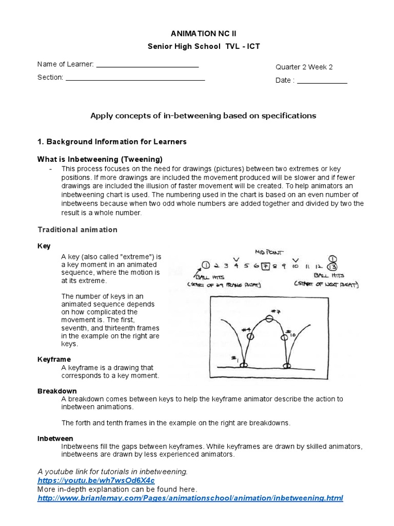 H Apply Concepts of in Between | PDF | Animation | Learning