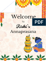 Welcome Board - Annaprasana