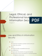 Chap3 Legal, Ethical and Professional Issues in Information Security