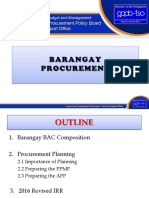 Barangay Procurment 2018 NRM