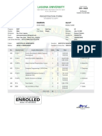 Darius Registration Form 201 1623 2nd Semester A.Y. 2021 2022