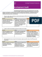 Professional Development Audit