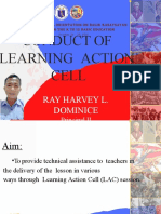 Conduct of Learning Action Cell: Ray Harvey L. Dominice