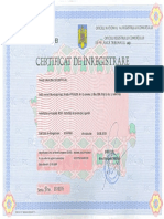 Certificat Inregistrare