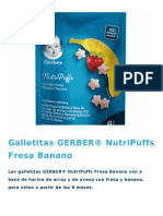 Galletitas GERBERR NutriPuffs Fresa Banano