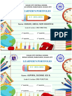 Learner'S Portfolio: Anwar, Abdul Nor-Maher M