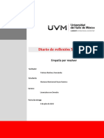 Diario reflexión empatía resolver problemas locales