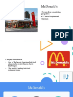 Mcdonald'S: - As Seen From A Marketing Perspective - 1 Course Requirement - Emg161