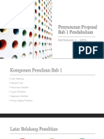 Penyusunan Proposal Bab 1 Pendahuluan: Pertemuan 3 - Mpta