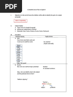 A Detailed Lesson Plan in ENGLISH 4