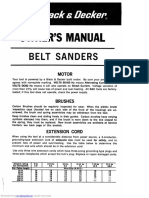 Black & Decker Belt Sander Owner's Manual EN