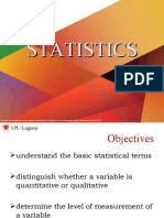 1 Statistics