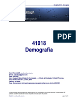 41018 - Demografia - (Apontamentos) SebentaUA