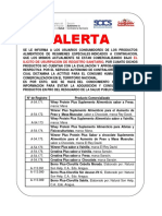 Alerta Productos Alimenticios