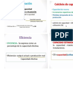 Formulas de Producción Capacidad