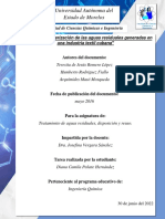 Caracterización aguas residuales industria textil cubana