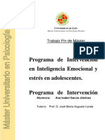 Programa de Intervencin en Inteligencia Emocional y Estrs en Adolescentes