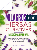 MILAGROSAS HIERBAS CURATIVAS - MEDICINA NATURAL Aprenda Cómo Aliviar El Dolor y Malestares Del Cuerpo Con Remedios Caseros.... (Amanda Fajardo)