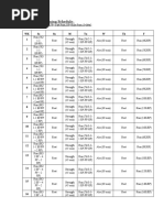 Complete Training Schedule 22 Weeks