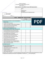 FWP Checklist of Priority Activities