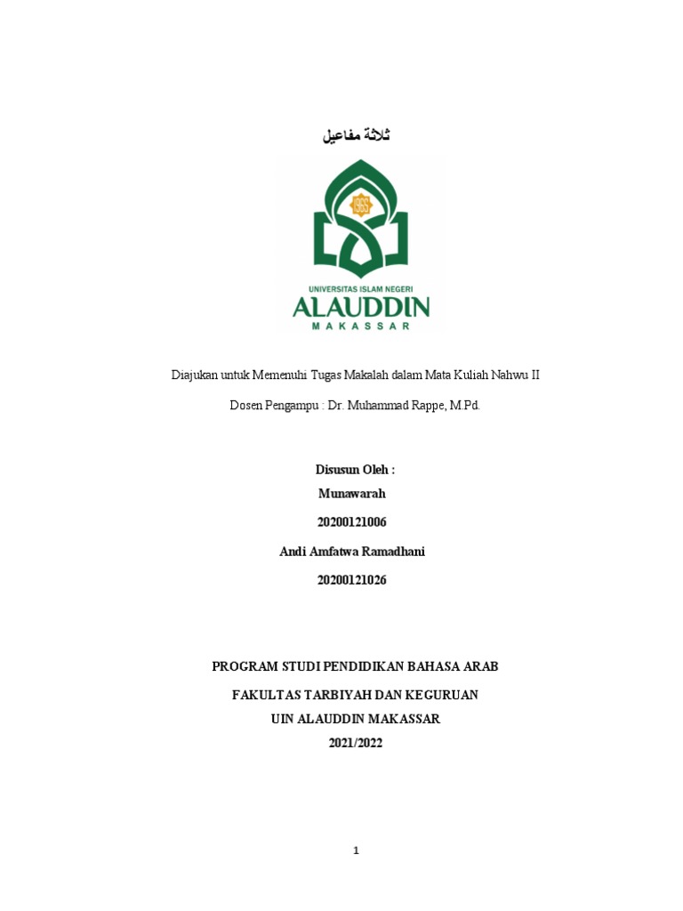 Makalah Nahwu KLM.11 | PDF