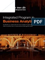 Integrated Program in Business Analytics 1 1