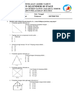 Kelas 4 Soal Matematika Dan Kunci Jawaban Pat SMS 2 - 2021 - 2022