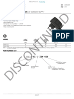 Disc Ontinued: Series: Swi10-E Ϳ Description: Ac-Dc Power Supply