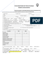 Estudio Socioeconomico Formato 2019