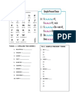 Simple Present Tense and Simple Continuous Tense Exercises